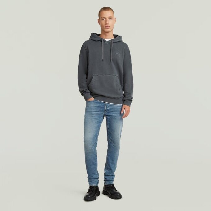Logo Overdyed Hooded Sweater Logo Overdyed Hooded Sweater