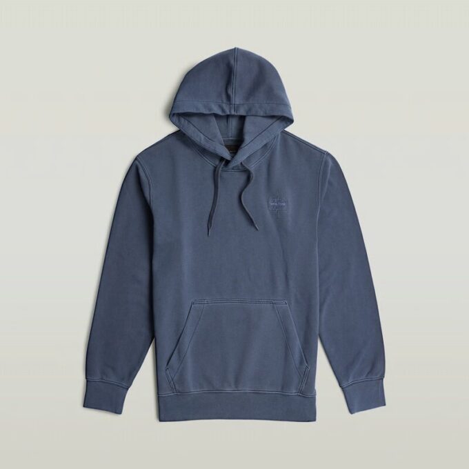 Logo Overdyed Hooded Sweater