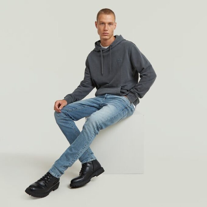 Logo Overdyed Hooded Sweater Logo Overdyed Hooded Sweater