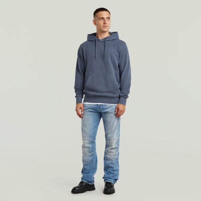 Logo Overdyed Hooded Sweater
