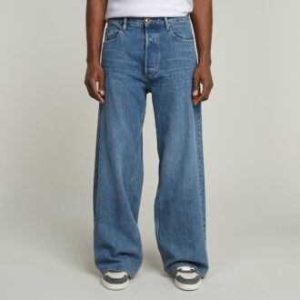 Losse jeans met lange zakken