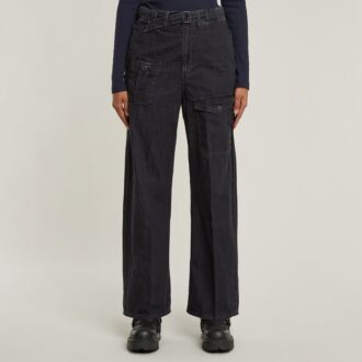 Losse jeans met riem