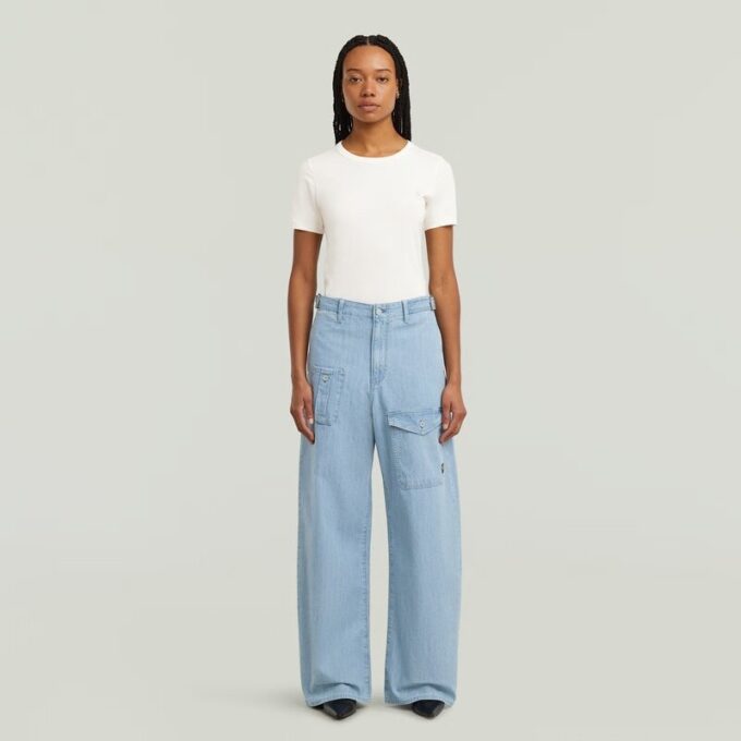 Losse jeans met riem Losse jeans met riem