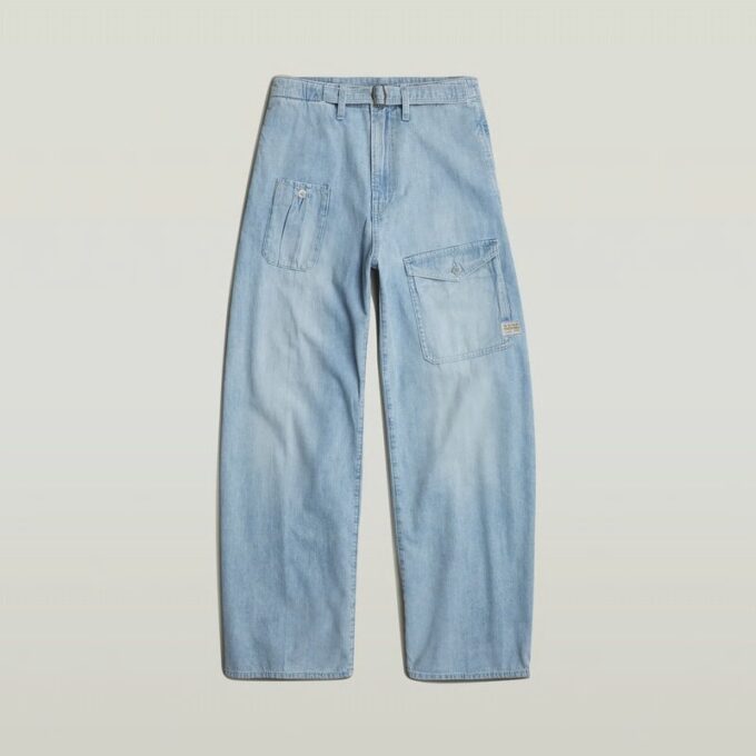 Losse jeans met riem