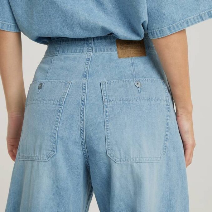 Losse jeans met riem