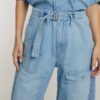 Losse jeans met riem