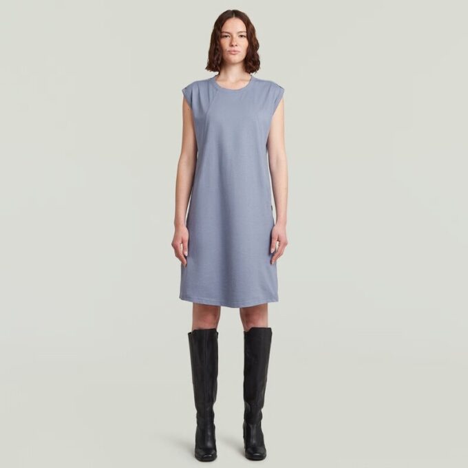Losse jurk met naaddetail Losse jurk met naaddetail
