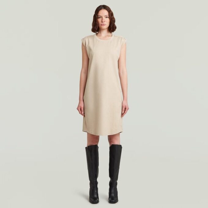 Losse jurk met naaddetail Losse jurk met naaddetail