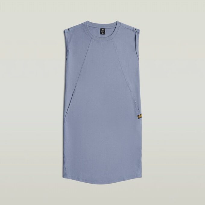 Losse jurk met naaddetail Losse jurk met naaddetail