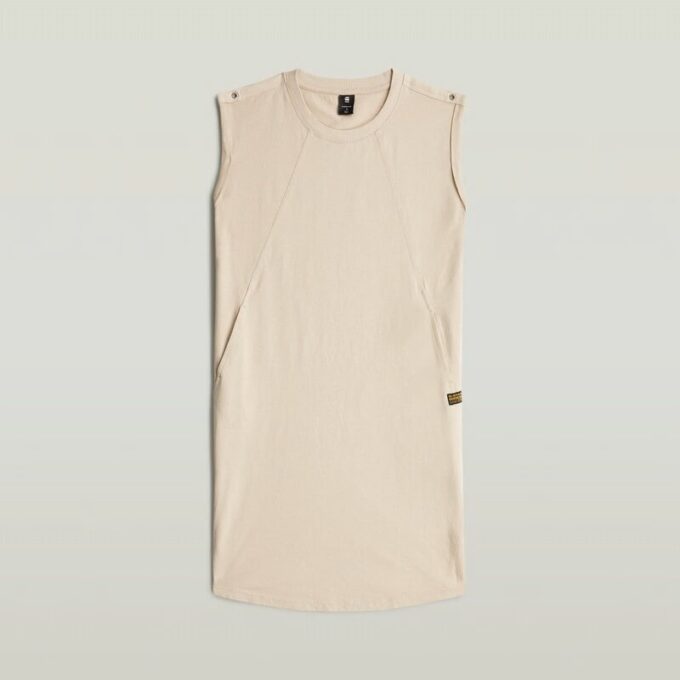 Losse jurk met naaddetail Losse jurk met naaddetail