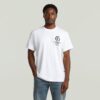 Losse T-shirt met borstafbeelding