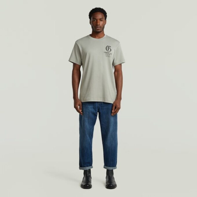 Losse T-shirt met borstafbeelding