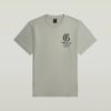 Losse T-shirt met borstafbeelding