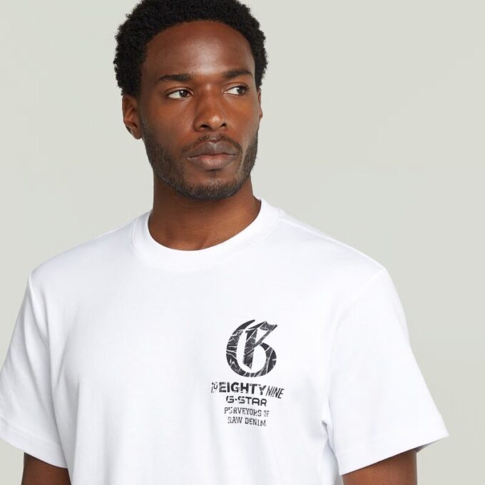 Losse T-shirt met borstafbeelding