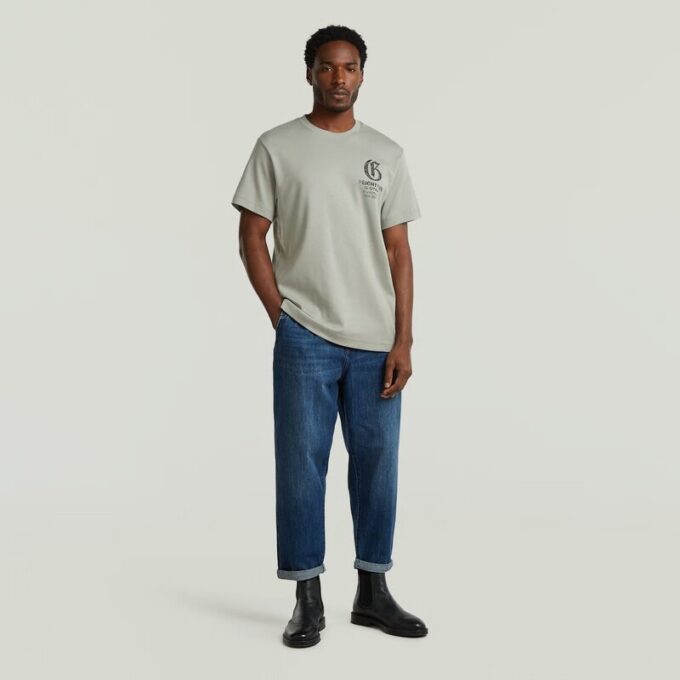 Losse T-shirt met borstafbeelding