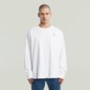 Losse T-shirt met geborduurde tekst op de achterkant