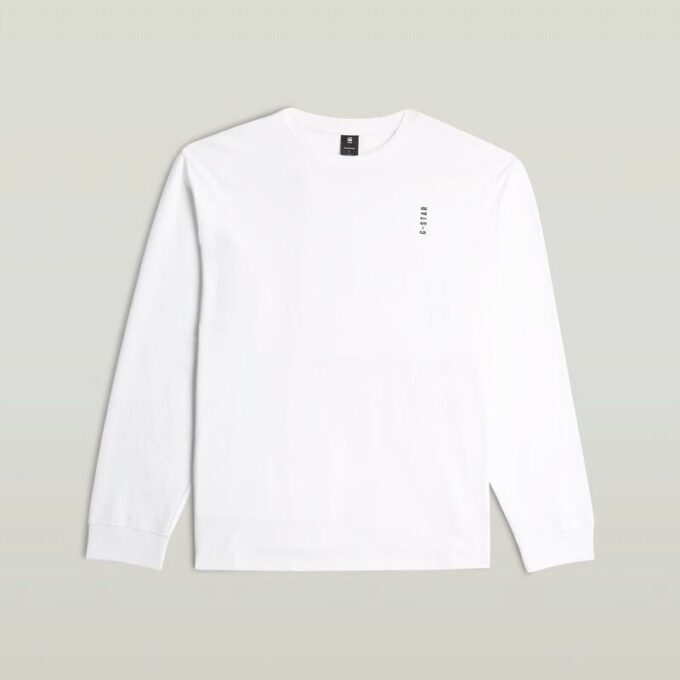 Losse T-shirt met geborduurde tekst op de achterkant