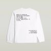 Losse T-shirt met geborduurde tekst op de achterkant