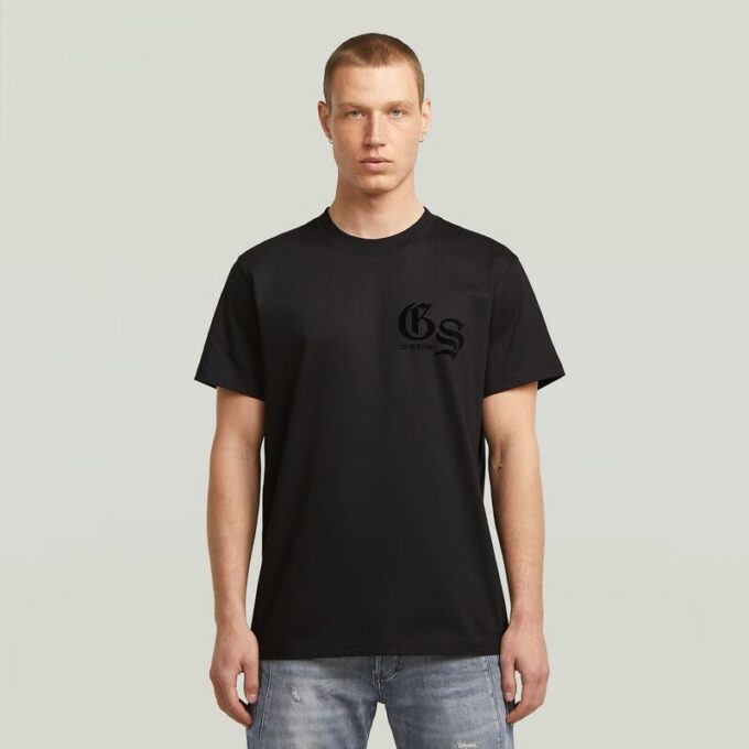 Losse T-shirt met gevlokte achterkant