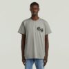 Losse T-shirt met gevlokte achterkant Losse T-shirt met gevlokte achterkant
