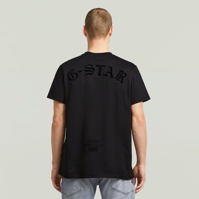 Losse T-shirt met gevlokte achterkant