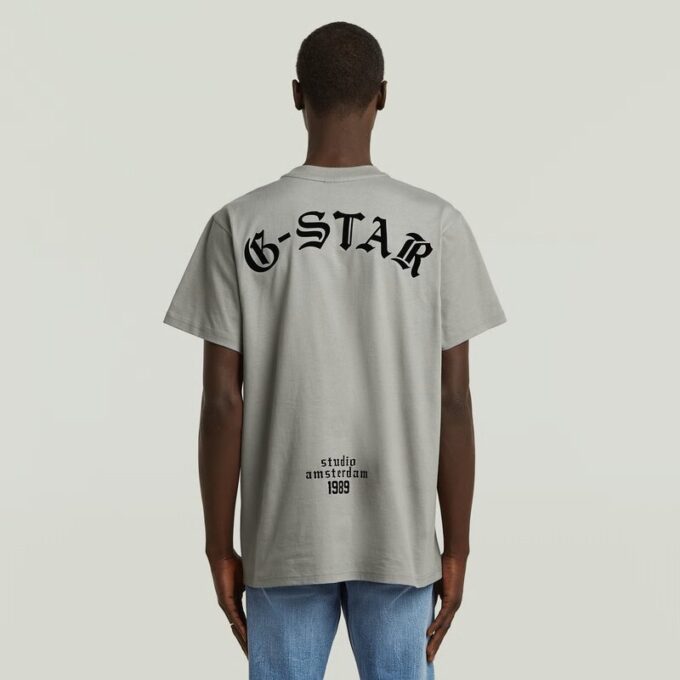 Losse T-shirt met gevlokte achterkant Losse T-shirt met gevlokte achterkant