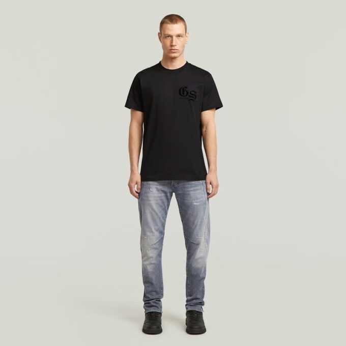 Losse T-shirt met gevlokte achterkant