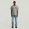 Losse T-shirt met gevlokte achterkant Losse T-shirt met gevlokte achterkant