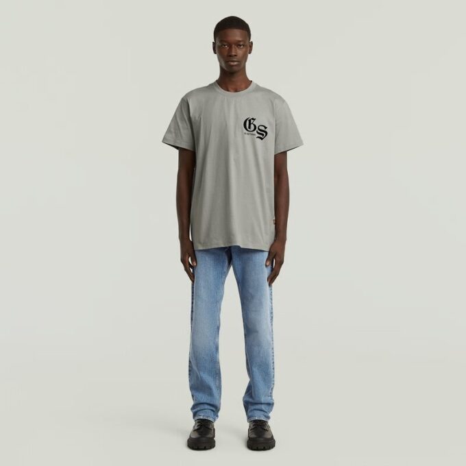 Losse T-shirt met gevlokte achterkant Losse T-shirt met gevlokte achterkant