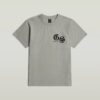 Losse T-shirt met gevlokte achterkant Losse T-shirt met gevlokte achterkant