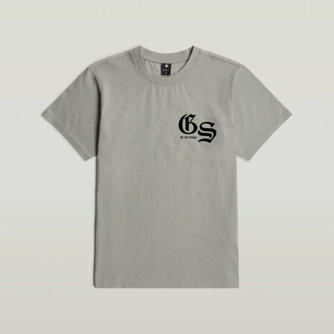 Losse T-shirt met gevlokte achterkant Losse T-shirt met gevlokte achterkant