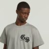 Losse T-shirt met gevlokte achterkant Losse T-shirt met gevlokte achterkant