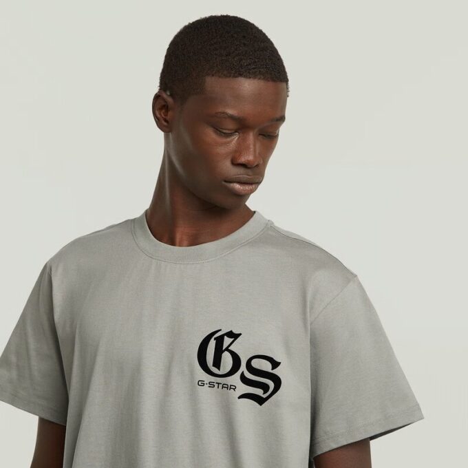 Losse T-shirt met gevlokte achterkant Losse T-shirt met gevlokte achterkant