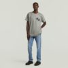 Losse T-shirt met gevlokte achterkant Losse T-shirt met gevlokte achterkant