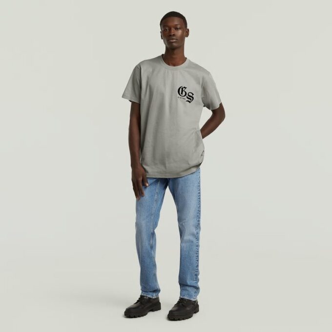 Losse T-shirt met gevlokte achterkant Losse T-shirt met gevlokte achterkant
