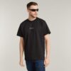Losse T-shirt met logo op de borst