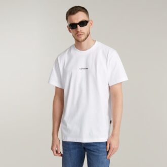Losse T-shirt met logo op de borst