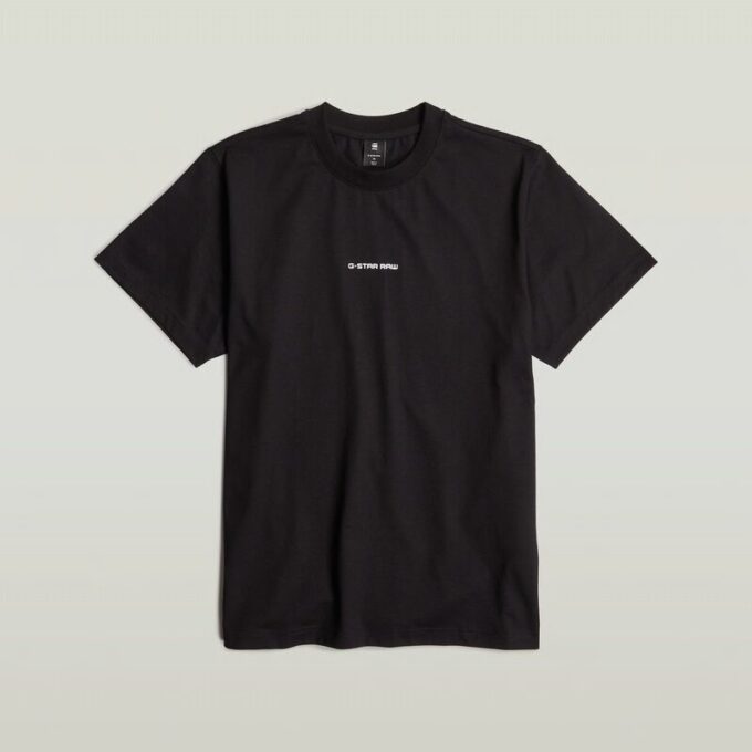 Losse T-shirt met logo op de borst