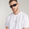 Losse T-shirt met logo op de borst