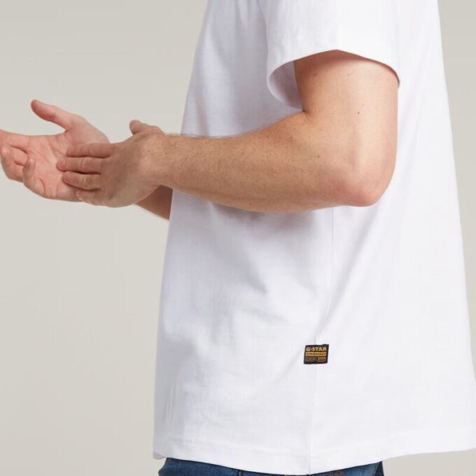 Losse T-shirt met logo op de borst
