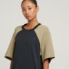 Losse T-shirtjurk met zadelmouwen Losse T-shirtjurk met zadelmouwen