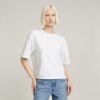 Losse top met horizontale naad Losse top met horizontale naad