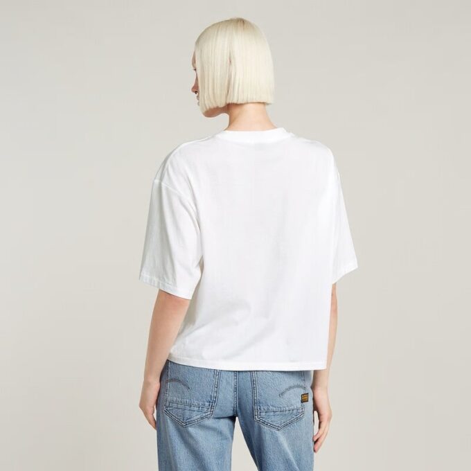 Losse top met horizontale naad Losse top met horizontale naad