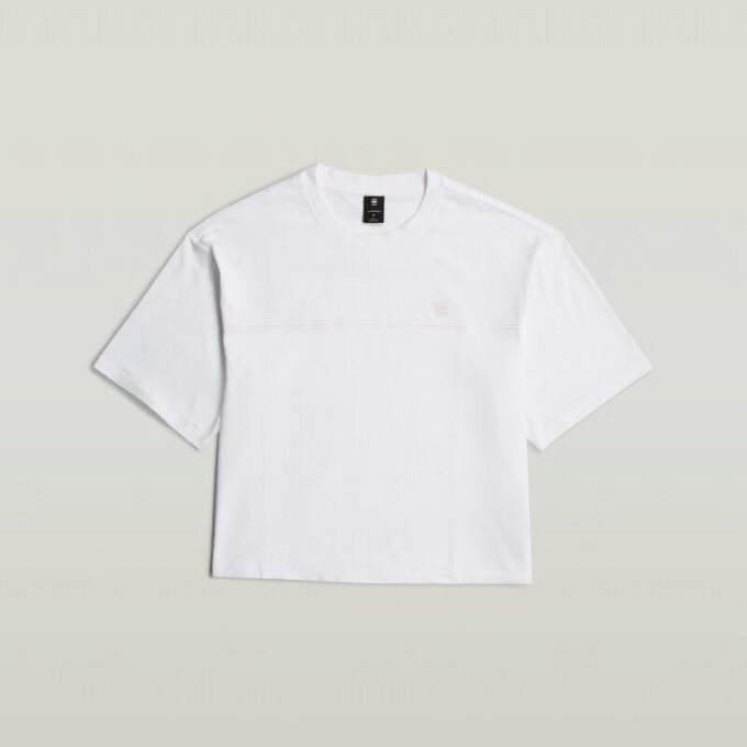 Losse top met horizontale naad Losse top met horizontale naad