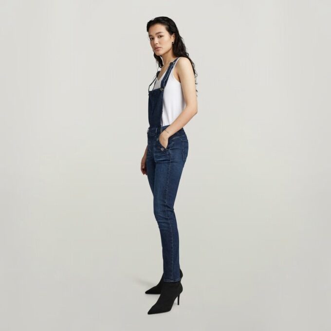 Lynn High Slim Navy Overall Lynn High Slim Navy Overall