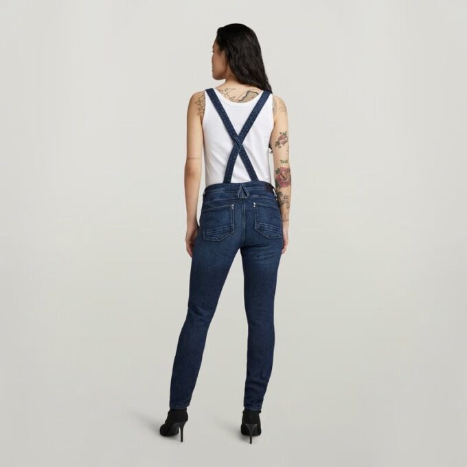 Lynn High Slim Navy Overall Lynn High Slim Navy Overall