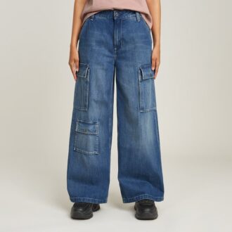 Mega Cargo Broek Denim
