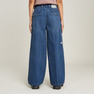 Mega Cargo Broek Denim