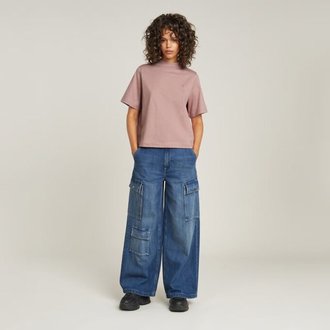 Mega Cargo Broek Denim Mega Cargo Broek Denim