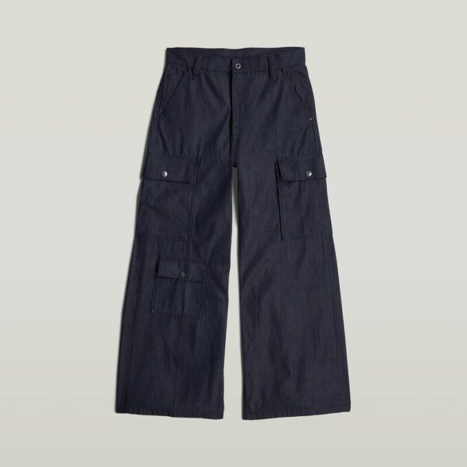 Mega Cargo Broek Denim